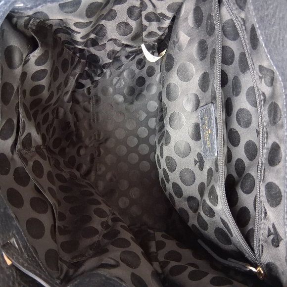 Kate Spade Grey Street Wilder Black Leather Backpack - Picture 9 of 12